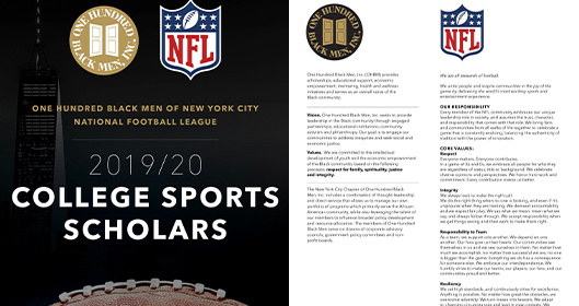 OHBM NFL Sports Scholars Program Brochure