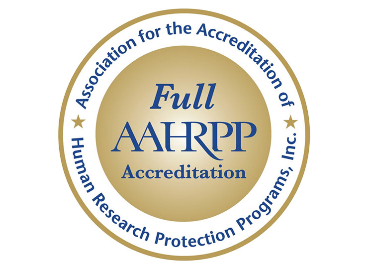 Awarded Full Accreditation by AAHRPP logo