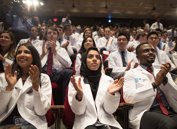 Image of doctors sitting in auditorium