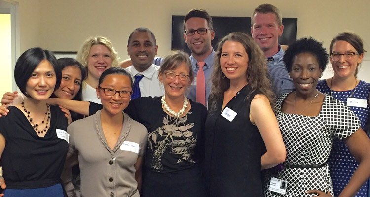 Palliative Care fellows pose for a picture with Dr. Meier, a well-known geriatrician and palliative care specialist