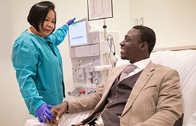 Drs. Kirk Campbell and Dinushika Mohottige were two of the featured discussion leaders National Kidney Foundations talk 