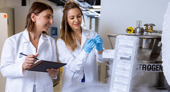 Image of researchers in lab